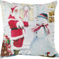 Christmas Snowed Man Decorative Accent Throw Pillow