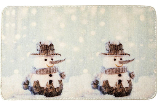 Christmas Snowed Man Decorative Area Rug, Doormat