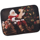 Seasonal Xmas Christmas Holiday Santa Claus Actions Pattern Decorative Area Rug, Doormat.