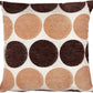Chenille Circle Spots Pattern Decorative Accent Throw Pillow