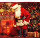 Seasonal Xmas Christmas Holiday Santa Claus Actions Pattern Decorative Area Rug, Doormat.