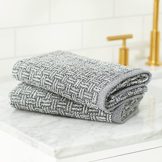 Brickstone Grey, Hand Towels - Set of 2