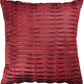 Silky Pleated Satin Pattern Decorative Accent Throw Pillow