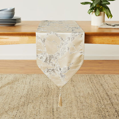 Cordova Abstract Marble Pattern Decorative Table Runner