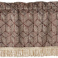 Fortune 3D Geometric Pattern Decorative Window Treatment Rod Pocket Curtain Straight Valance