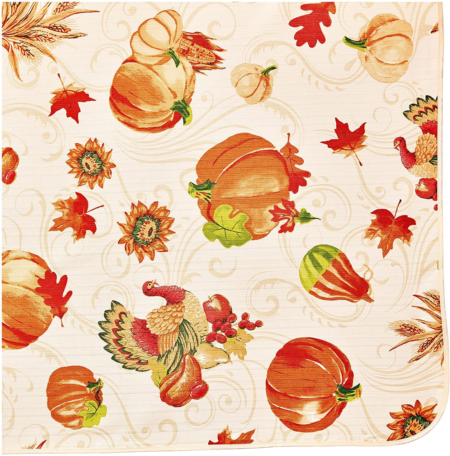 European Fall Harvest Autumn Turkey Tablecloths