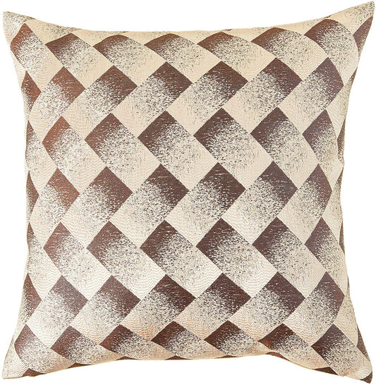 Princess Geometric Abstract Herringbone Blocks Design Decorative Throw Pillow Cover