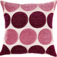 Chenille Circle Spots Pattern Decorative Accent Throw Pillow